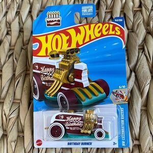 Birthday Burner Treasure Hunt Hot Wheel New 2024 HotWheels Collectible Cake Car